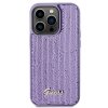 Guess GUHCP15LPSFDGSU iPhone 15 Pro 6.1 fioletowy/purple hardcase Sequin Script Metal